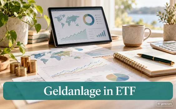 Anleger studiert einen ETF-Chart