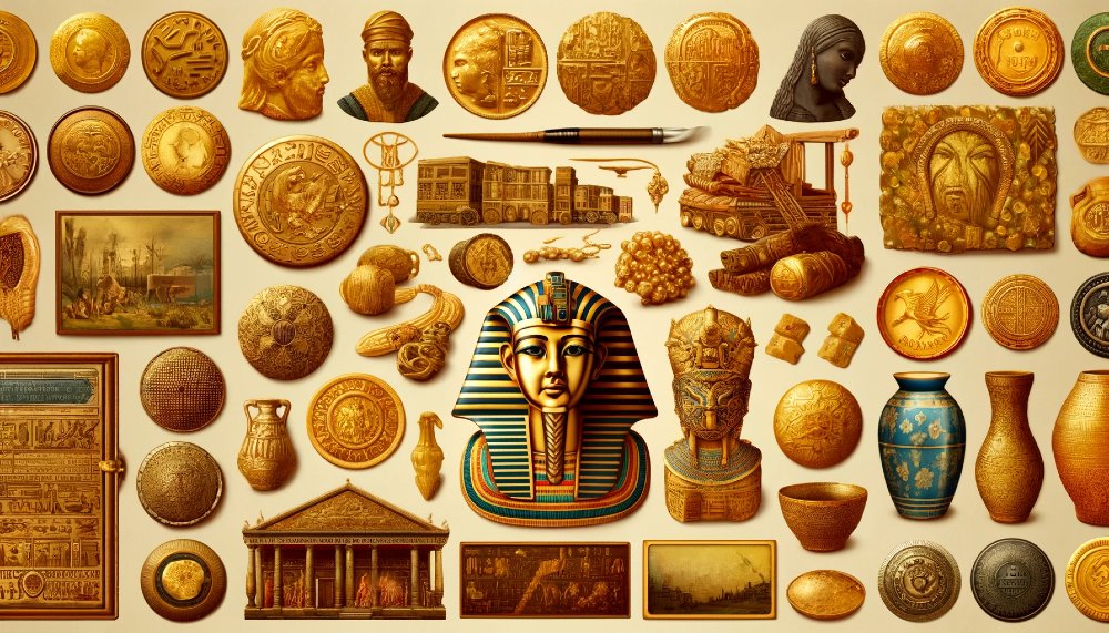 Symbole aus der Geschichte des Goldes