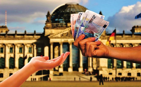 Reichstag Hände Steuern Geld